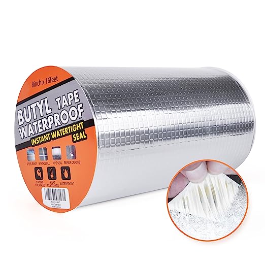 Aluminum Foil Thickened Butyl Waterproof Tape Strong Rubber Sealing Tape  Garden Water Pipe Leak Stop Outdoor Waterproof Leak - AliExpress