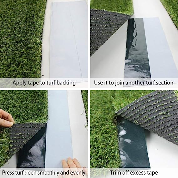 HIBRO 2 Double Sided Tape Heavy Duty Artificial Grass Adhesive Tape Lawn  Adhesive Tape Grass Adhesive Mat For Lawn Artificial Grass Sod Tape Self