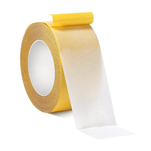 Double Sided-Tape Heavy Duty Fiberglass-Mesh-Adhesive Transparent-Tape- Removable